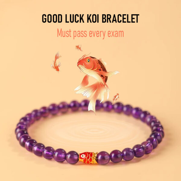 Amethyst good luck bracelet