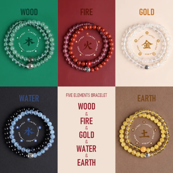 Five Elements Balance Energy Bracelet